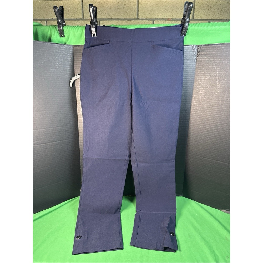 NWT Rafaella Women's Pull On Stretch Pant Size 12 Navy